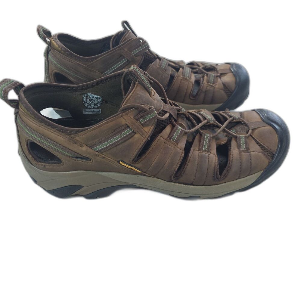 KEEN Arroyo II Men's Size 11.5 Brown Waterproof Leather Hiking Trail Sandals - Picture 3 of 9